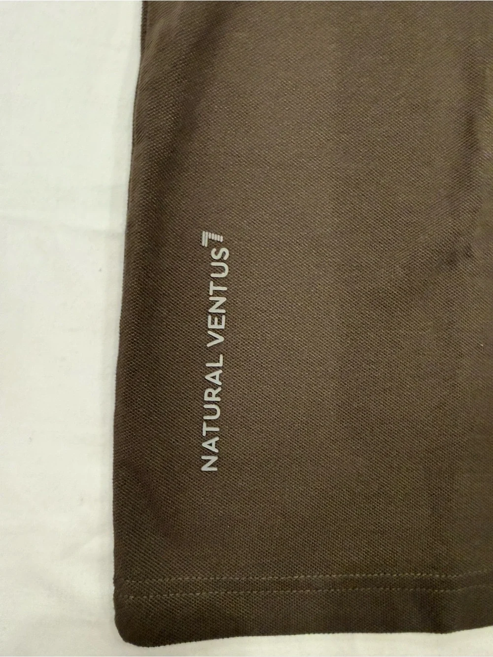 Emporio Armani EA7 Brown Polo with Neon Green Trim